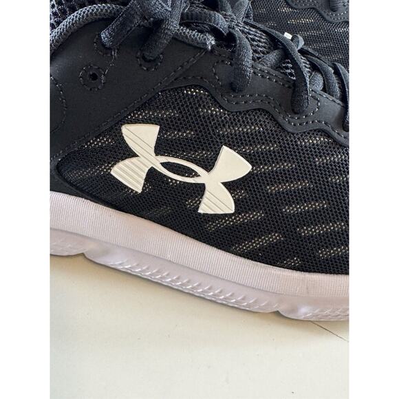 Under Armour Charged Assert 10 Running Sneakers, Black & White, Sz: 10.5, 71-04 - Picture 6 of 16